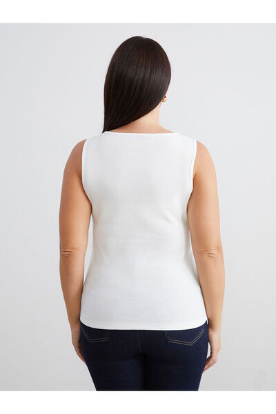 LC Waikiki Büyük Beden U Yaka Kadın Atlet