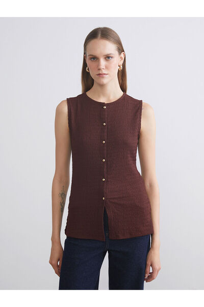 LC Waikiki Μπλούζα με υφή Crew Neck