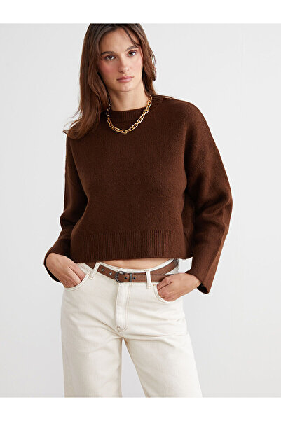 LC Waikiki Γυναικείο πλεκτό πουλόβερ Peak New Season Crew Neck oversized