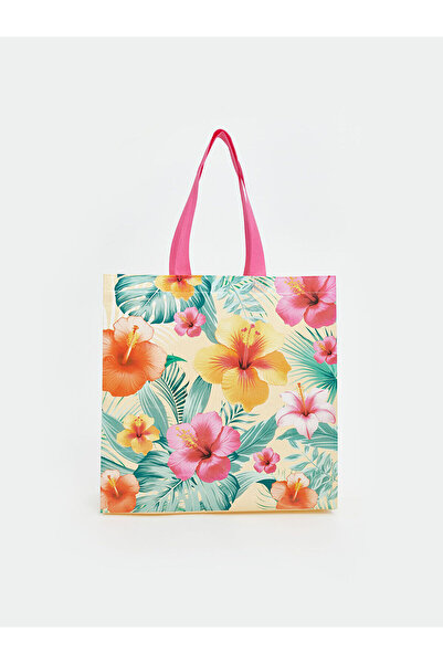 LC Waikiki Geantă de cumpărături pentru femei Peak New Season cu model floral