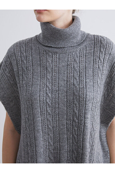 LC Waikiki Vizyon Yeni Sezon Balıkçı Yaka Ajurlu Kadın Triko Süveter