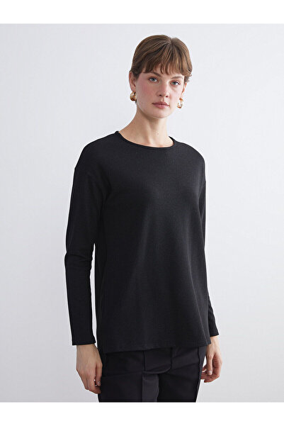 LC Waikiki Γυναικείο μπλουζάκι Özmarka New Season Crew Neck oversized