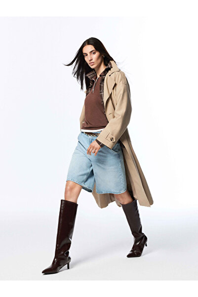 LC Waikiki Peak Yeni Sezon Bermuda Fit Kadın Jean Şortolon