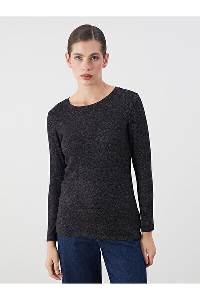 LC Waikiki Black Crew Neck Women's Bodysuit