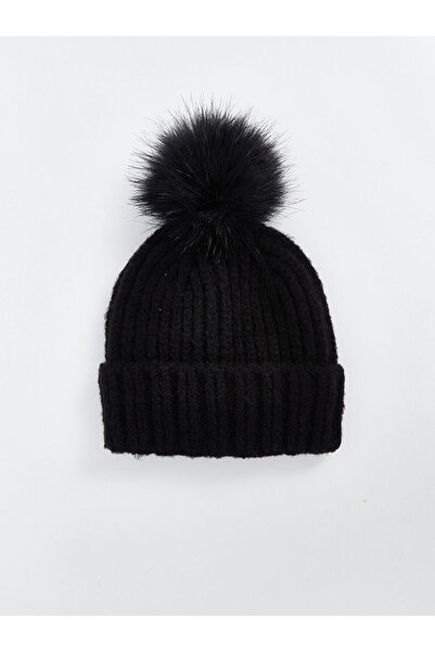 LC Waikiki Beretă de damă - cu pluș și detaliu pompon