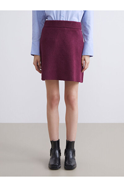 LC Waikiki Peak New Season Elastic Waist Knitwear Mini Skirt