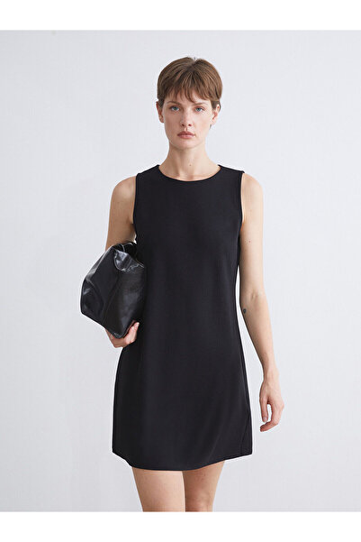 LC Waikiki Crew Neck A-Line Mini Dress