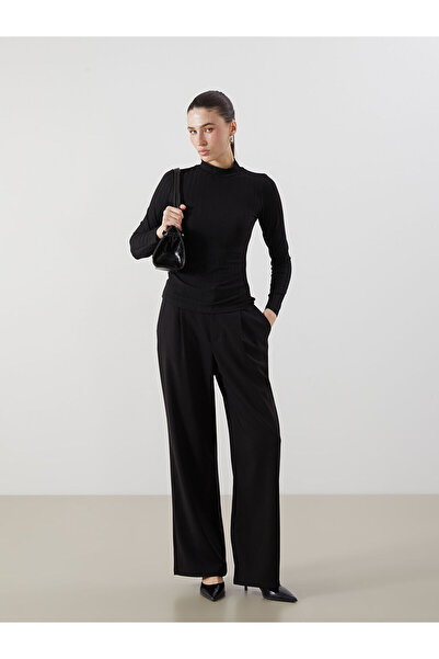 LC Waikiki Plus New Season Stand-Up Collar Women's Bodysuit