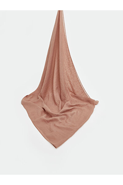 LC Waikiki Alita City Lcw Modest Pink Voile Plain Women's Shawl with a Differ...