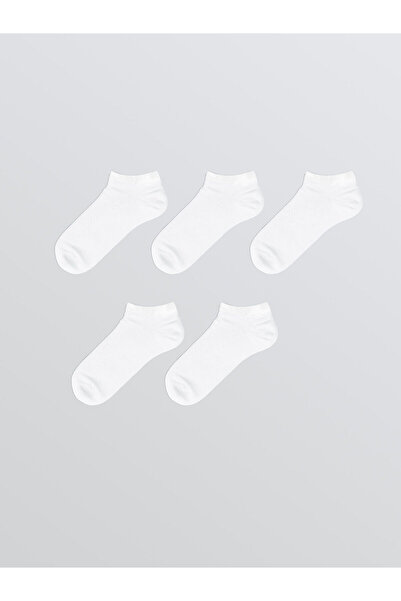 LC Waikiki Vizyon New Season Women's Plain Booties Socks 5-Pack