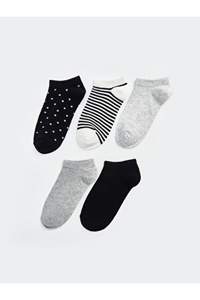 LC Waikiki Ciorapi papuci de damă cu model LCW, pachet de 5 (W5)