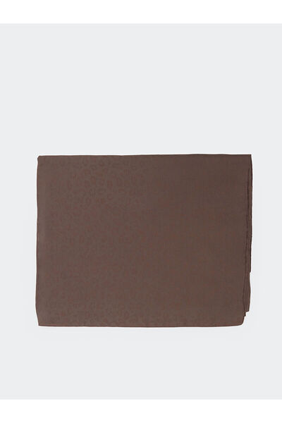 LC Waikiki Γυναικείο σάλι Voile με καφέ σχέδιο