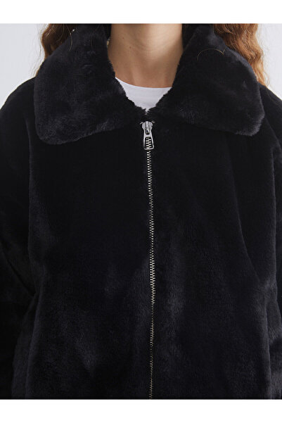 LC Waikiki Özmarka New Season Hooded Oversize Women's Plush Coat