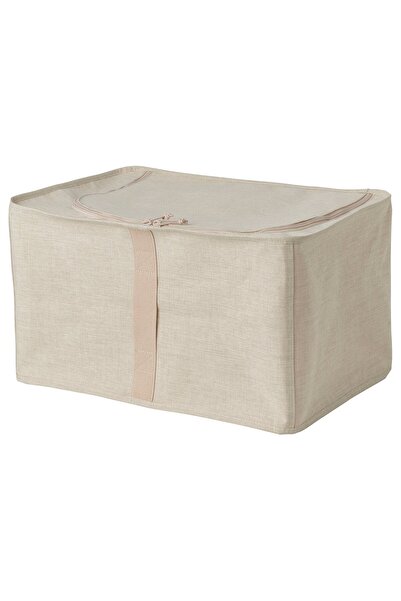 IKEA حقيبة تخزين PURRPINGLA، نسيج/بيج، 34 × 51 × 28 سم