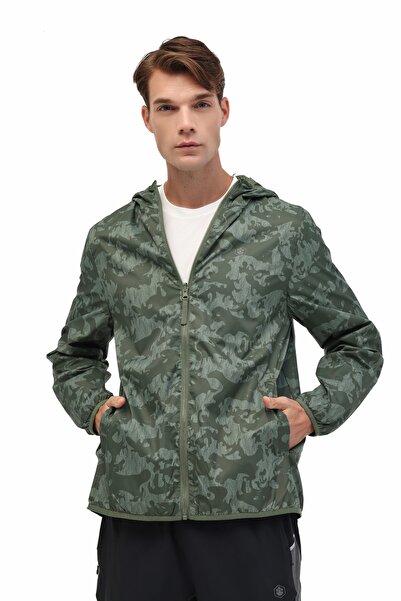 lumberjack معطف واق من المطر للرجال من ML REGNANTS 8CF024 5PR باللون الكاكي