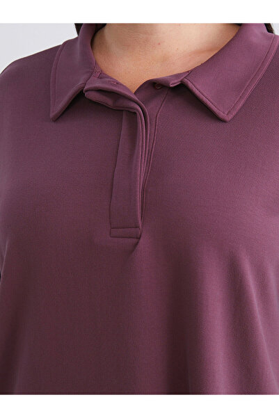 LC Waikiki Plus Size Polo Neck Women's T-Shirt