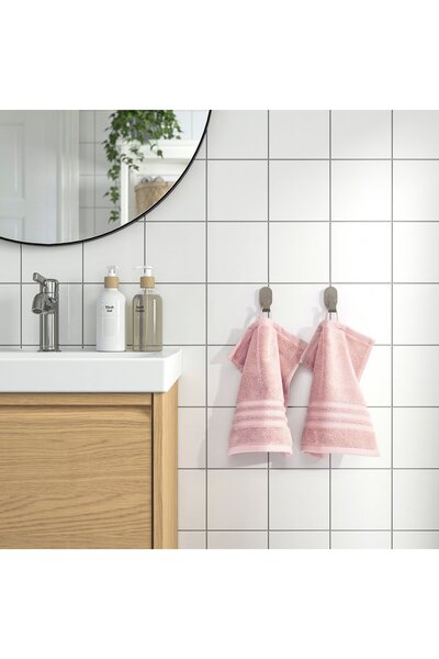 IKEA BROKGLIM Washcloth, pink, 30 x 30 cm
