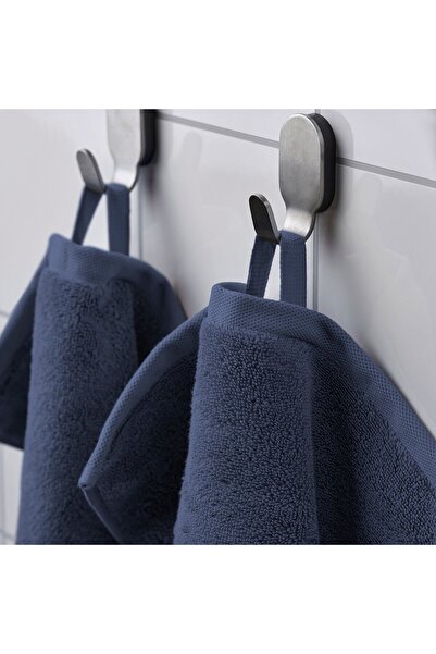 IKEA BROKGLIM Bath sheet, dark blue, 100 x 150 cm