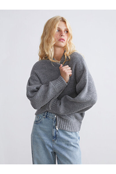 LC Waikiki Kolej Yaka Kadın Triko Hırka