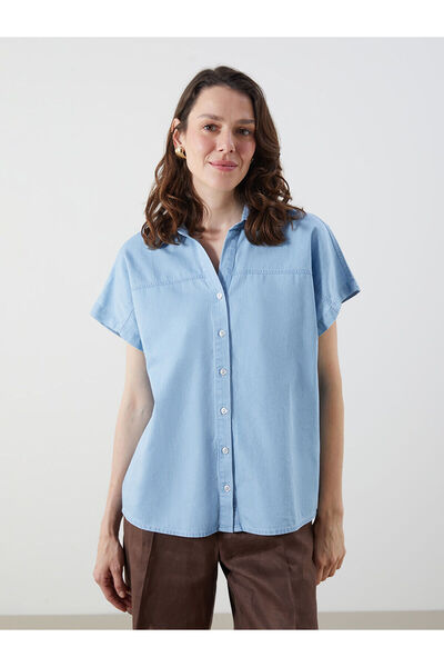 LC Waikiki Cămașă din denim Peak New Season, cu croială lejeră, pentru femei