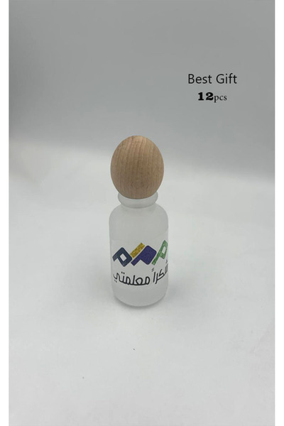 Mini Wooden perfume distributions with a printed Teacher's Day logo