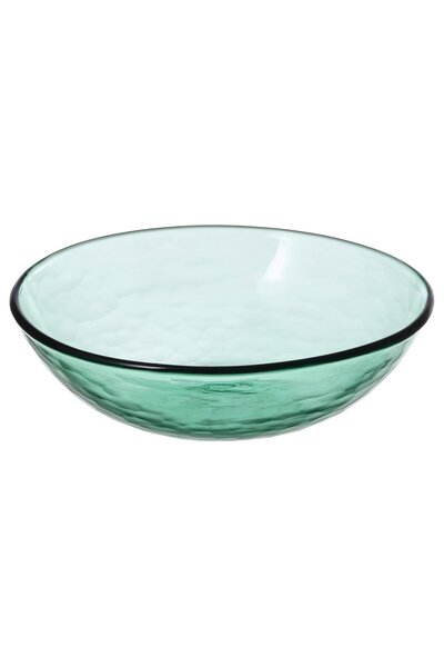 IKEA STRANDKRABBA Bowl, glass/green, 15 cm