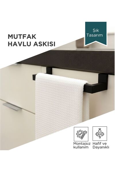 Handmade 3D Baskılı Mutfak Dolap Kapak Askısı – Montajsız Pratik Havlu ve Bez...