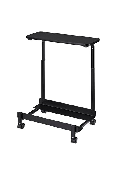 IKEA LÅNESPELARE Computer cart with shelf, black, 50 x 27 cm