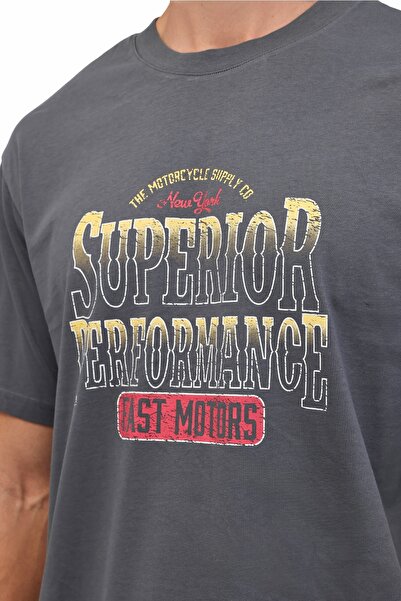 Kinetix Ml Liber 11Vntg200 5Fx Gray Men's Short Sleeve T-Shirt