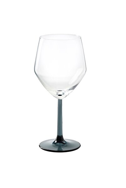 IKEA RÖDRÄKA Juice glass, blue-grey/clear glass, 50 cl