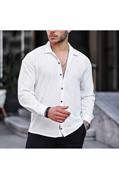viperkombin Ribbed Shirt Seasonal Tok Fabric Wide Cut