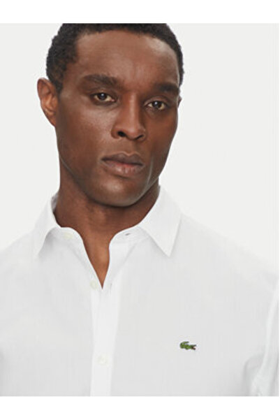 Lacoste Ανδρικό Πουκάμισο Λευκό LACOSTE-CH5620 001 ΑΣΠΡΟ