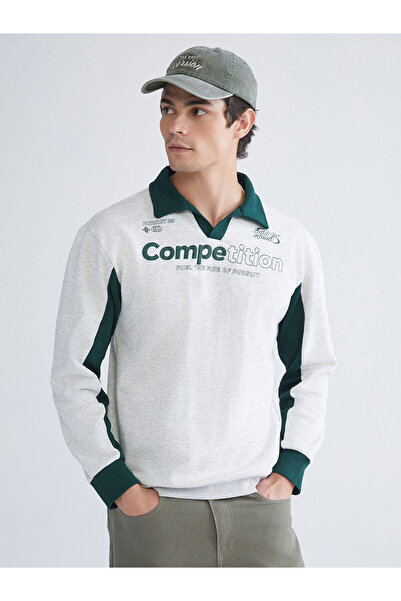 LC Waikiki New Season Polo Neck Men's Sweatshirt