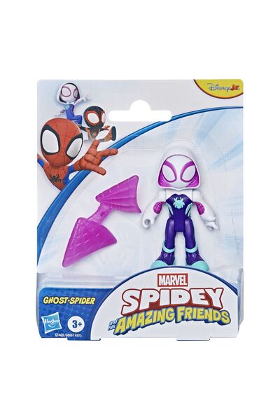 Hasbro MARVEL SPIDEY AND HIS AMAZING FRIENDS GHOST SPIDER FIGURE AND ACCESSOR...