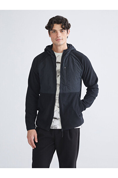 LC Waikiki Peak Yeni Sezon Kapüşonlu Polar Erkek Fermuarlı Sweatshirt