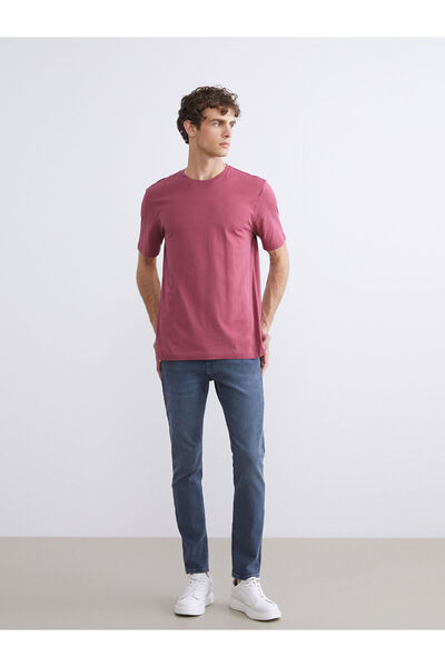 LC Waikiki New Season Crew Neck Combed Cotton Men's T-Shirt