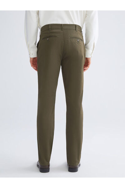 LC Waikiki Khaki Standard Fit Men's Chino Trousers