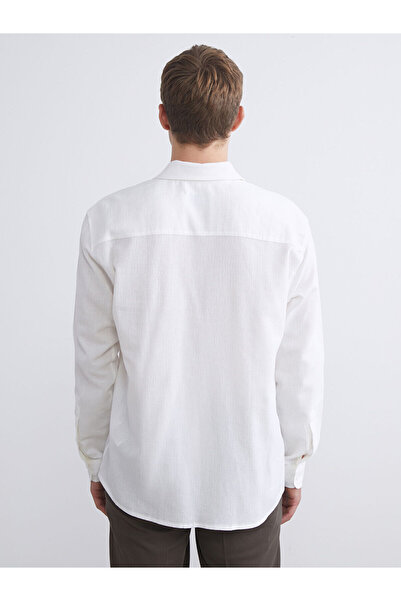 LC Waikiki İzr New Season Regular Fit Long Sleeve Dobby Men's Shirt