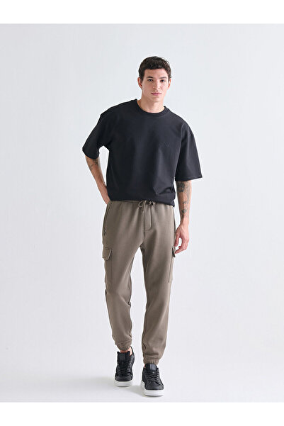 LC Waikiki Ανδρικό παντελόνι Jogger καφέ Standard Fit