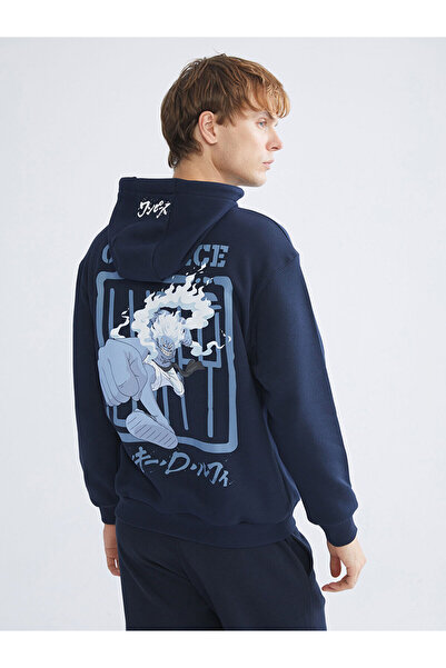 LC Waikiki Hanorac pentru bărbați cu glugă imprimat