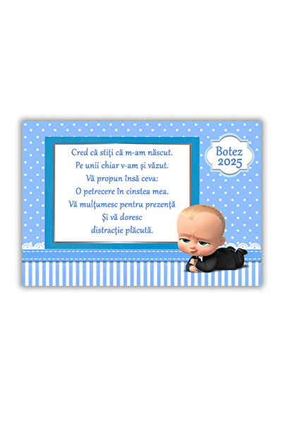 OEM Marturie Magnetica Botez - Set 30 buc