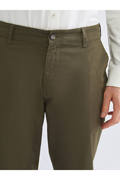 LC Waikiki Khaki Standard Fit Men's Chino Trousers