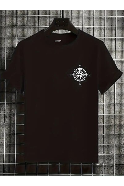 qubo sportswear & company Κοντομάνικο βαμβακερό μπλουζάκι oversize με στρογγυ...