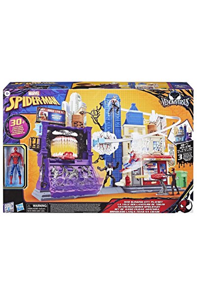 Hasbro MARVEL SPIDER MAN VENOM VERSUS WEB CITY SLINGING GAME SET