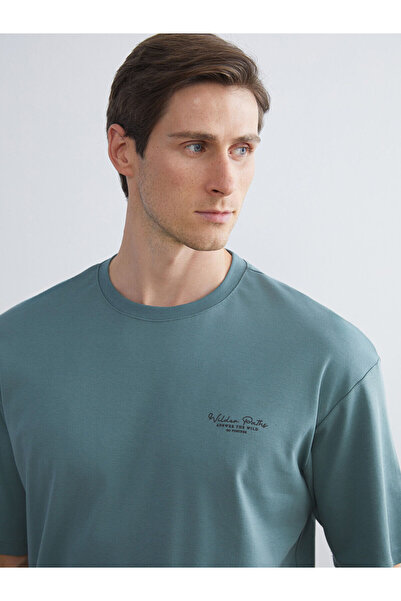 LC Waikiki Tricou pentru bărbați din bumbac pieptănat cu decolteu