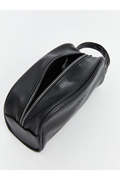 LC Waikiki Black Leather Look Men's Handbag