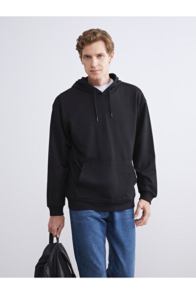 LC Waikiki Hanorac negru cu mânecă lungă pentru bărbați