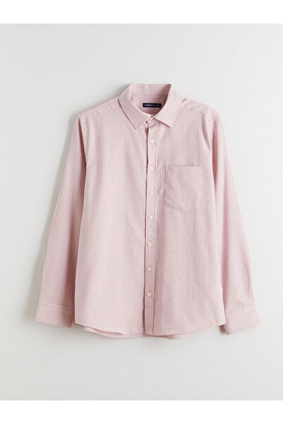 LC Waikiki New Season Regular Fit Long Sleeve Striped Poplin Men's Shirt