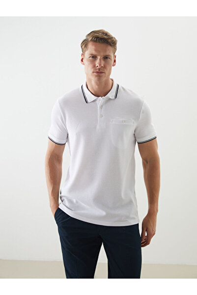 LC Waikiki Vizyon New Season Polo Collar Short Sleeve Combed Cotton Men's T-S...