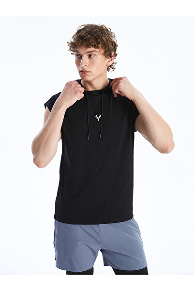 LC Waikiki تي شيرت بدون أكمام للرجال من Özmarka New Season بغطاء للرأس